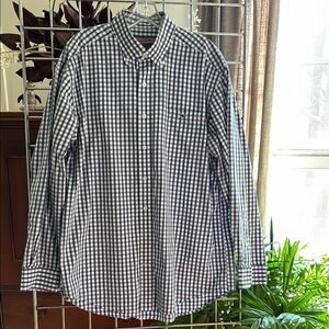 Men's Navy and White Checkered Shirt from Vineyard Vines